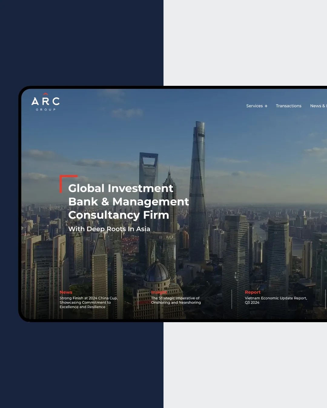 正规博彩平台-为ARC集团重塑B2B企业官网